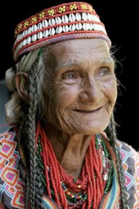 ELder woman joy