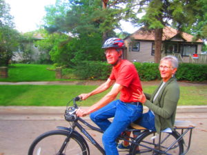 John and Treva on Bike